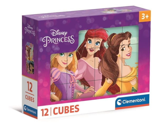 Clementoni Puslespil Disney Princess, 12 cubes