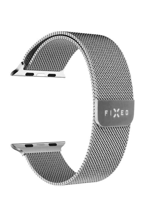 FIXED - Slinga för smart klocka - 38/40/41mm - silver - för Apple Watch Hermès Series 12, Hermès Series 9, SE 3, Series 10, Series 11, Series 12