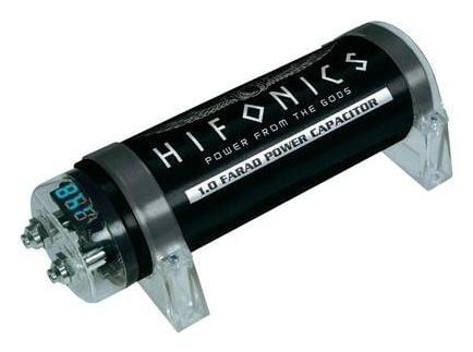 Hifonics HFC1000, Fast kondensator, Aluminium, Overflate, Sylindriske, DC, 1 stykker