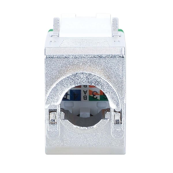 Intellinet 766623791335, Platt, Grön, RJ-45, IDC, Honkoppling, Guld