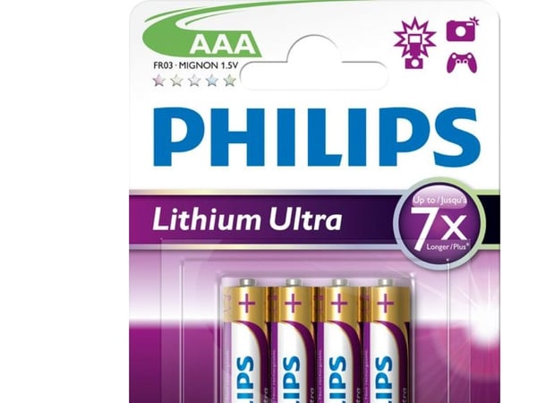PHILIPS akku ultra litium AAA 4-pak - 1406380