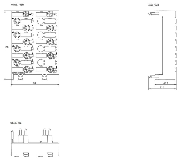 Siemens 6ES7194-4DC00-0AA0, 20.4, 28.8 V, 130 mm, 642 g, 136 mm, 119 mm, 68 mm