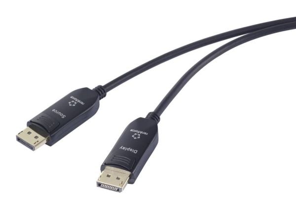Renkforce RF-6117770, 20 m, DisplayPort, DisplayPort, Hankjønn, Hankjønn, 7680 x 4320 piksler