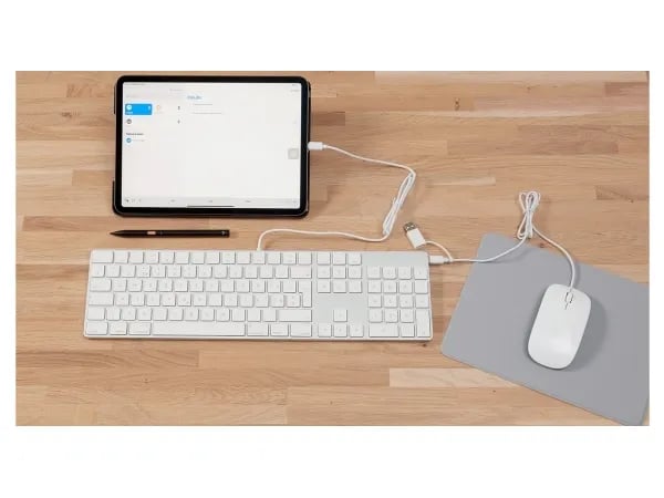 LMP 22293, Täysikokoinen (100 %), Langallinen, USB, QWERTY, Hopea