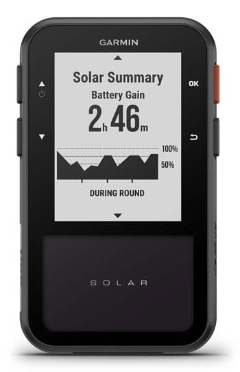 Garmin Approach G20 Solar, Henkilökohtainen, Etsin, musta, Punainen, Pölynkestävä, Vesitiivis, IPX7, 5,59 cm (2.2")