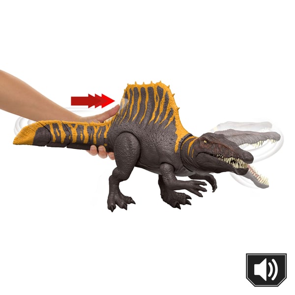 Mattel Jurassic World Rebirth Tail Thrasher Spinosaurus actionfigur