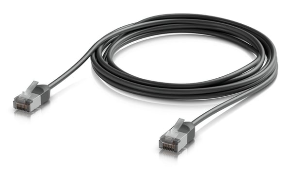 Ubiquiti UniFi - Koblingskabel - RJ-45 (hann) til RJ-45 (hann) - 3 m - 3.5 mm - skjermet - CAT 6a - med støvel, utendørs, robust - hvit