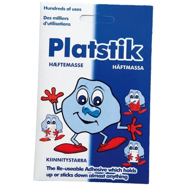 Plastik Hæftemasse 60g, blå Plastik Hæftemasse 60g, blå