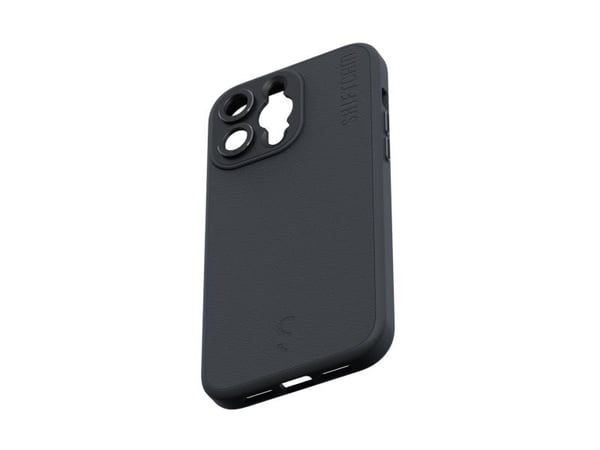 ShiftCam - Baksidedeksel for mobiltelefon - with lens mount - MagSafe-samsvar - veganlær - koksgrå - for Apple iPhone 14 Plus