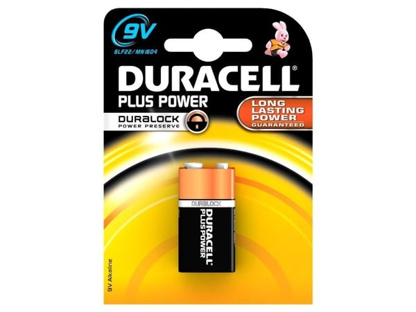 Duracell 6LR61, Kertakäyttöinen akku, 9V, Alkali, 9 V, 1 kpl, Prismaattinen