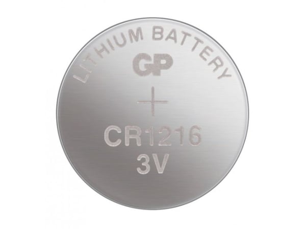 GP Batteries CR1216, Kertakäyttöinen akku, CR1216, Litium, 3 V, 1 kpl, Hopea