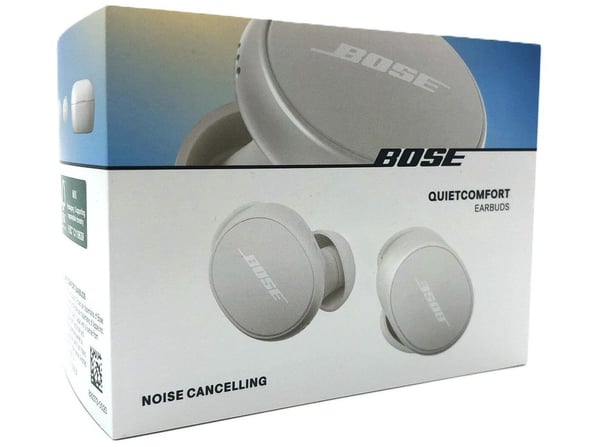 Bose QuietComfort - True wireless-hodetelefoner med mikrofon - i øret - Bluetooth - aktiv støydemping - hvit røyk