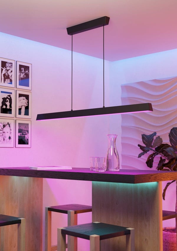 EGLO CONNECT-Z SIMOLARIS-Z Smart langbordslampe 122 cm – Sort (RGB + justerbar hvit, Zigbee)