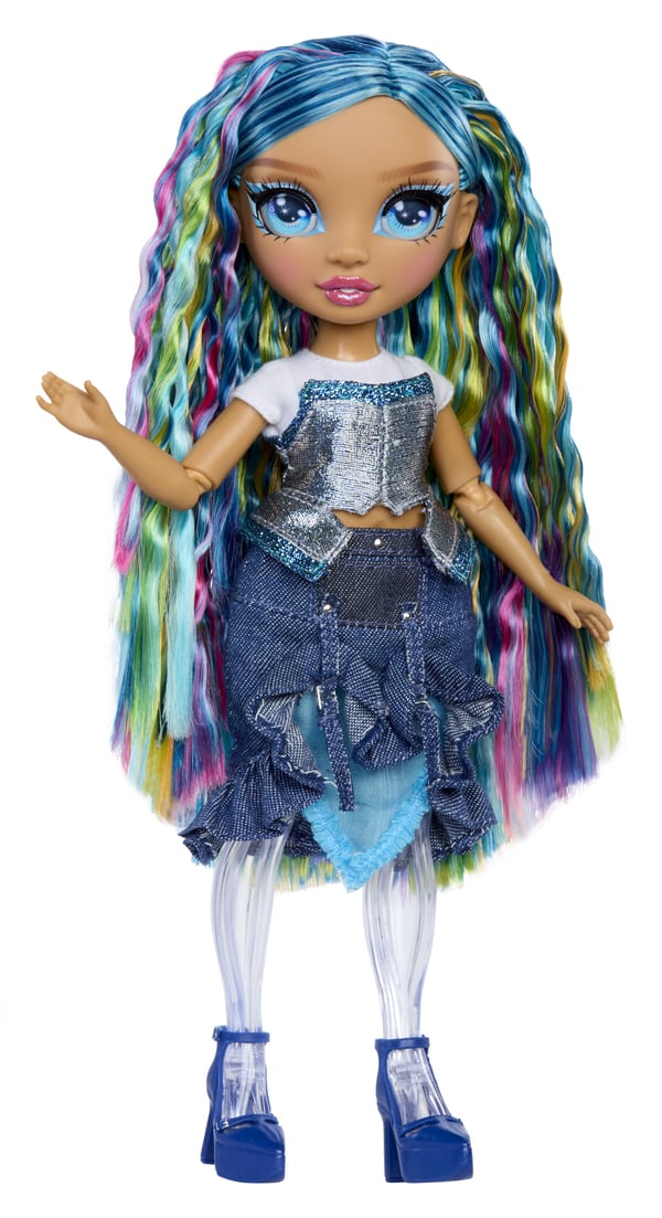 Rainbow High Rainbow Shimmers with Slime Fashion Doll - Skyler (blue), Motedukke, Jente, 4 år, Gutt/Jente, 280 mm, Flerfarget