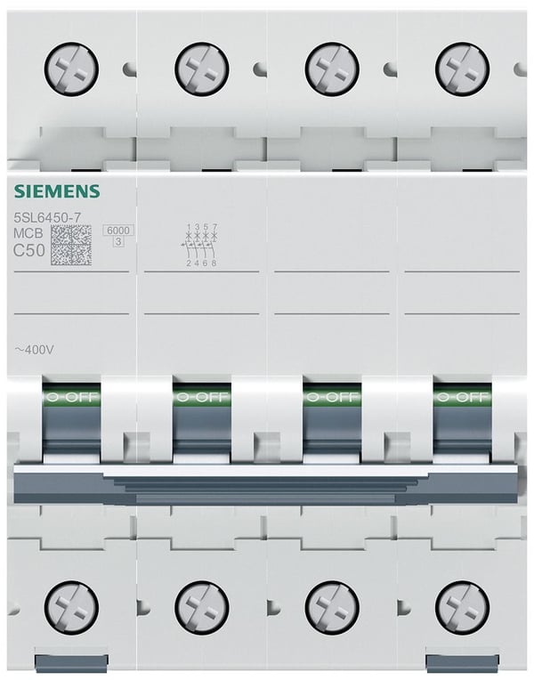 Siemens 5SL64507 5SL6450-7 Linjesäkerhetsbrytare 50 A 400 V
