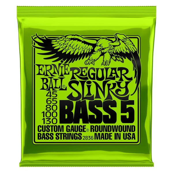 Ernie Ball 2836 Hybrid Slinky bassträngar nickel för 5-strängad elbas