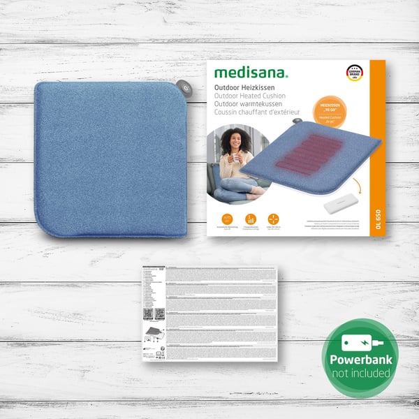 Medisana OL 650, 40 x 40 cm, 10 W, Blå, 400 mm, 400 mm, 500 g