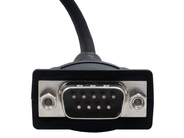 EXSYS EX-13002, Svart, 1,8 m, USB Typ-A, RS-232, Manlig kontakt, Manlig kontakt