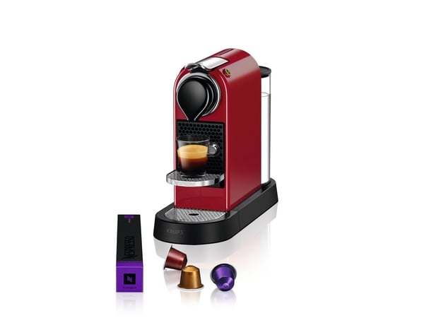 Krups Nespresso XN7415, Kahvikapselikone, 1 L, Kahvikapseli, 1260 W, Punainen