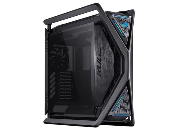 ASUS ROG Hyperion GR701 - FT spel - utökad ATX - genomskinlig sidopanel (härdat glas) - ingen strömförsörjning - USB/ljud