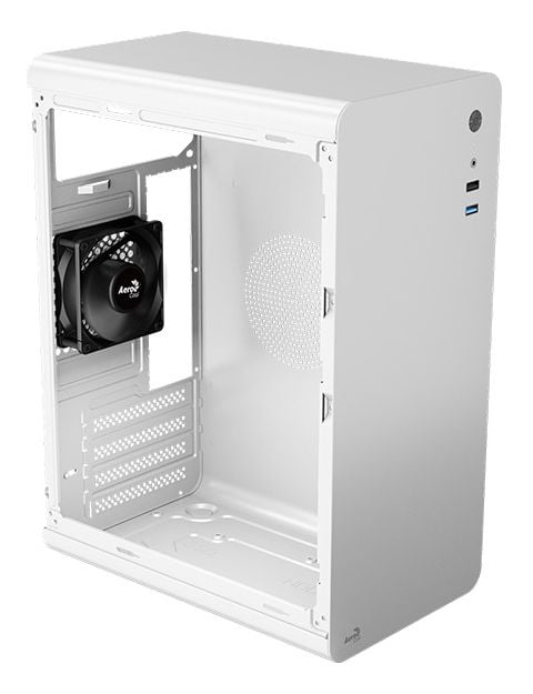 AeroCool CS-110-S-WT-v1 PC-kabinett Micro-ATX/Mini-ITX, hvitt