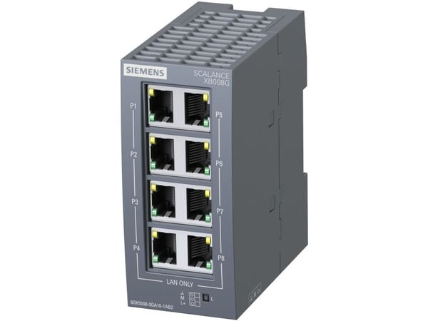 Siemens 6GK5008-0GA10-1AB2 industriell Ethernet-switch 10/100/1000 MBit/s