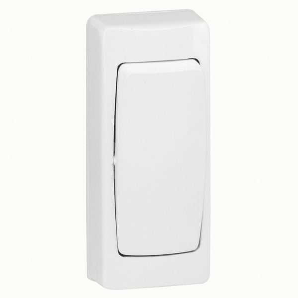 Legrand Oteo Mini vaihtokytkin 10AX (086084), yksittäinen, valkoinen