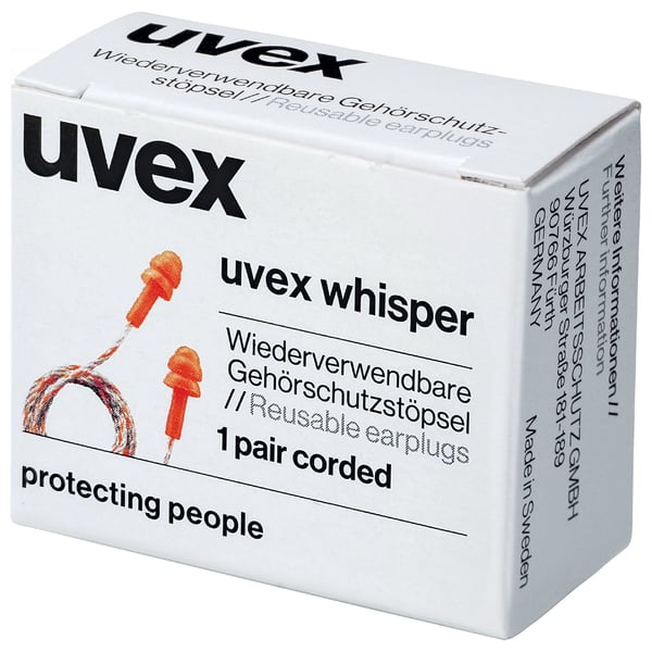 Uvex 2111201, In-ear, Grå, Oransje, 23 dB, Koblet med ledninger (ikke trådløs)