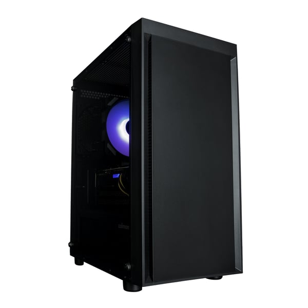 Zalman T3 Plus - MT - micro ATX - genomskinlig sidopanel (tonat glas) - ingen strömförsörjning - USB/ljud