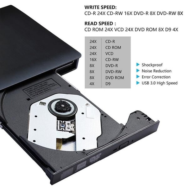 CoreParts MS-DVDRW-3.0-013, Hopea, 208 mm, 42 mm, 163 mm, 340 g, 208 mm