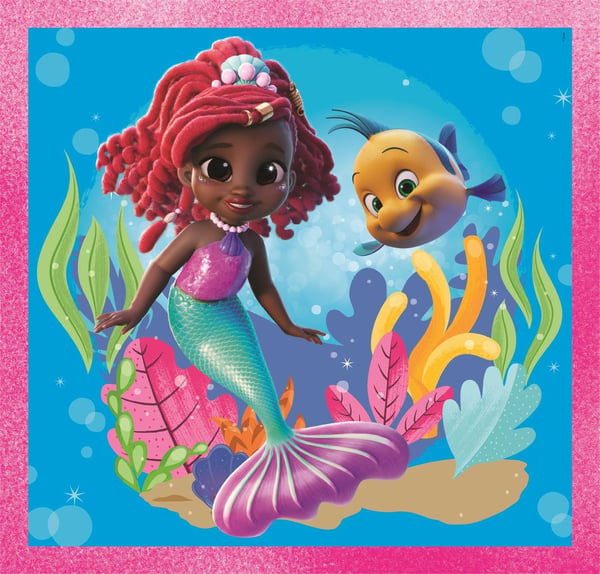 Clementoni Puslespil Square - Disney Ariel, 3x48 brikker