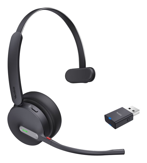 Yealink WH64 Hybrid Mono UC, Langaton, 20 - 20000 Hz, Toimisto/puhelukeskus, 272 g, Kuulokkeet, Musta
