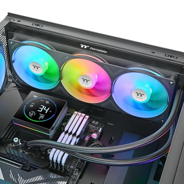 Thermaltake TH360-S V3 ARGB Sync - Væskekjølesystem for prosessor - Radiatorstørrelse: 360 mm - (for: LGA1150, LGA1151, LGA1155, LGA1156, LGA1200, ...