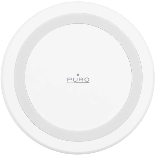 PURO trådlös laddningsstation QI - Qi trådlös induktiv laddare (vit)