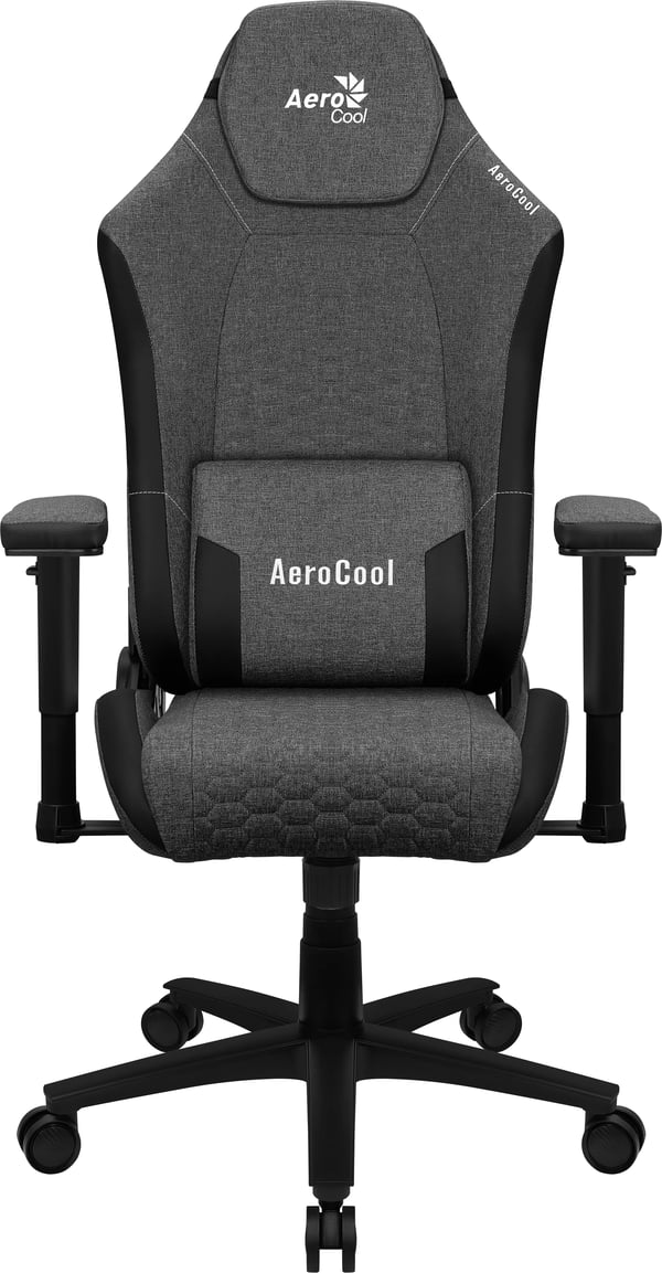 AeroCool CROWN AeroWeave ASH gamingstol, svart