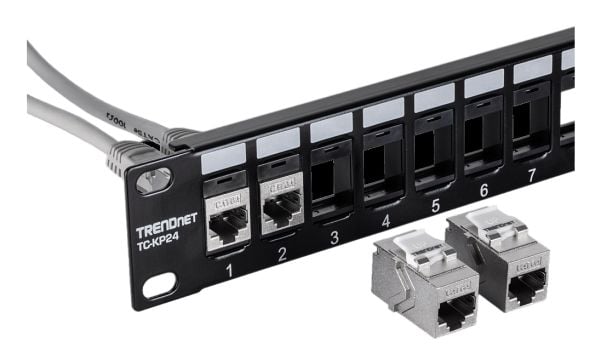 Trendnet TC-KC06C6A, litteä, hopea, RJ-45, RJ-45, naaras, naaras