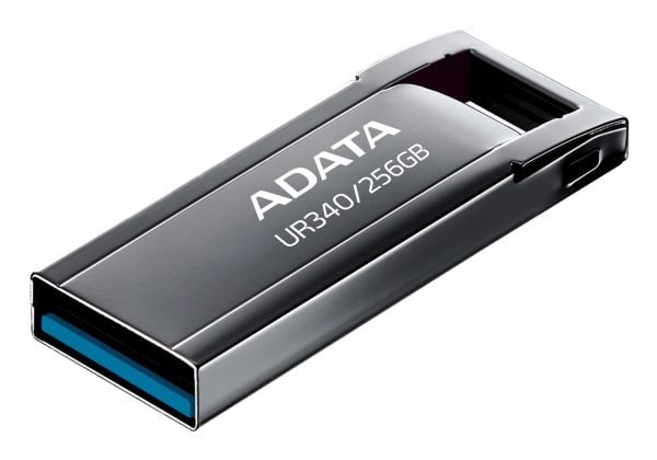 ADATA UR340 - USB-flashstasjon - 256 GB - USB 3.2 Gen 1 - svart