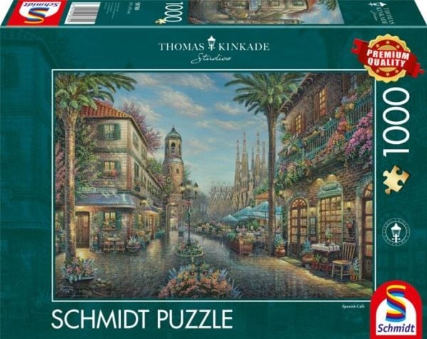Schmidt Spiele Pussel PQ 1000 THOMAS KINKADE Spanska gatan