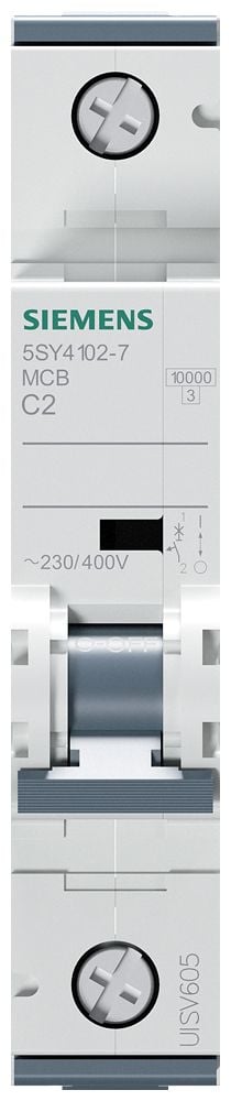 Siemens 5SY41027 5SY4102-7 Ledningssikkerikkerhedsafbryder 2 A