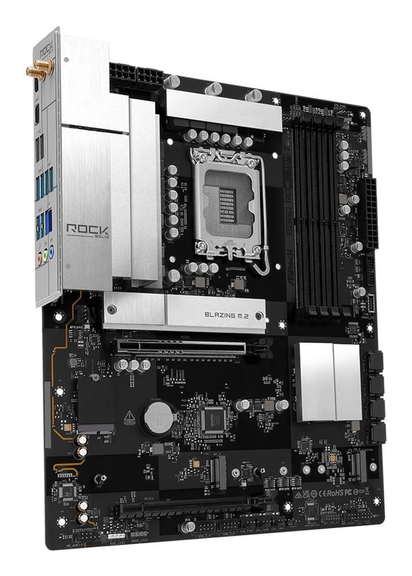 ASRock B860 Rock WiFi 7 -emolevy, B860-piirisarja, LGA1851, ATX, DDR5