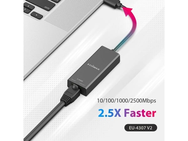 Edimax EU-4307 V2 - Nettverksadapter - USB-C 3.1 - 100M/1G/2.5G Gigabit Ethernet