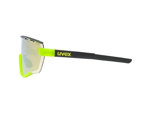 Uvex sportstyle 236 set, Multisport, Unisex, Semi-rammeløs, Sort, Gult, Gult