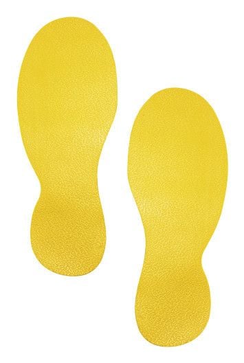 Gulvmarkering Fod Duraline Strong 90x240x0,07 mm gul - (5 sæt pr. pakke)