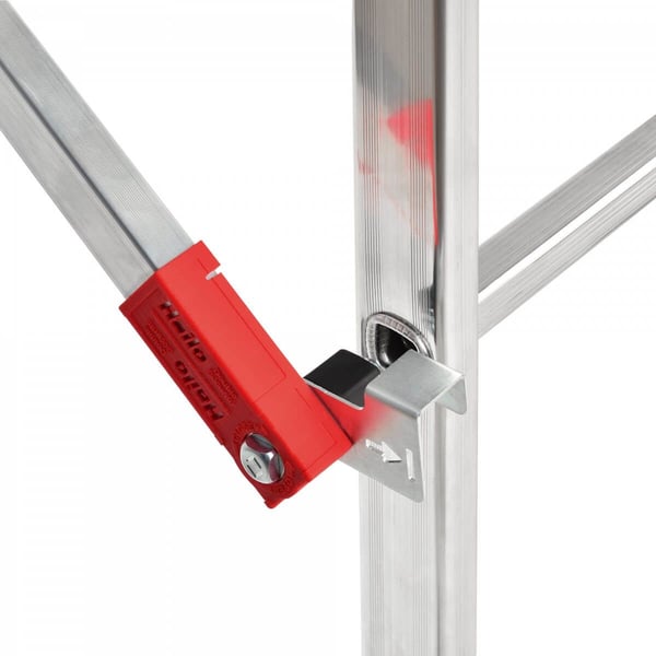 Hailo G60 9459-507 byggställning, aluminium, max. arbetshöjd 4,3 m, 2x12 steg