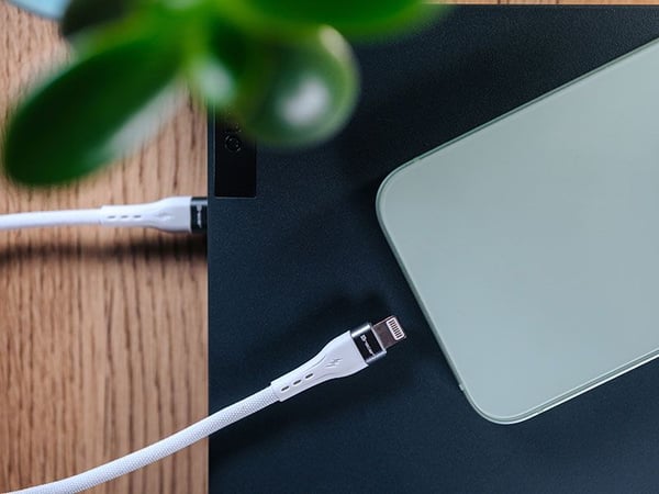 Tracer TRAKBK47495, 1 m, Lightning, USB C, Hankontakt, Hankontakt, Vit