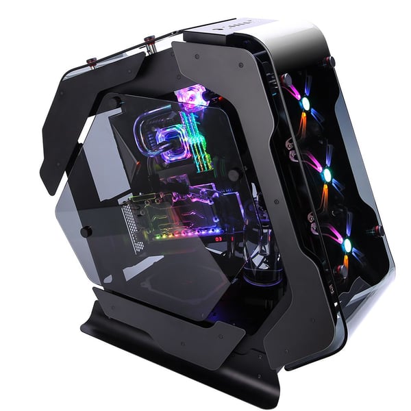 ZALMAN Z-MACHINE 500 - Mid tower - laajennettu ATX - sivupaneeli ikkunalla (karkaistua lasia) - ei virtalähdettä - USB/Audio