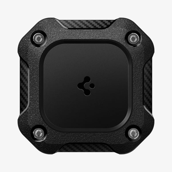 Spigen Tough Armor IP, Kotelo, musta, Apple, Polykarbonaatti (PC), Silikoni, Apple AirTag