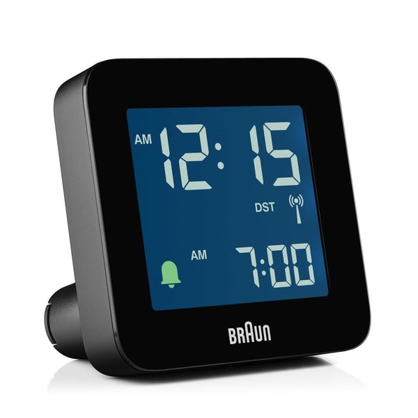 Braun BC09-DCF digital radiostyrd väckarklocka, svart