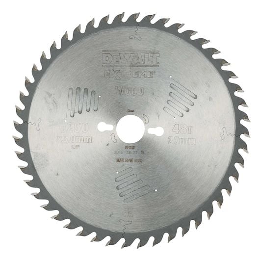 DeWALT DT4323-QZ Extreme Cirkelsågklinga för Trä - 250 mm - 48T