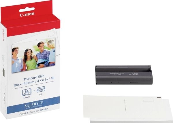 Canon KP-36IP - 100 x 148 mm skriverpatron / papirsett - for Canon SELPHY CP1000, CP1200, CP1300, CP1500, CP530, CP790, CP800, CP820, CP900, CP910